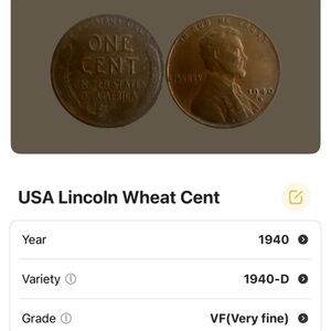1940 D Lincoln Wheat Penny